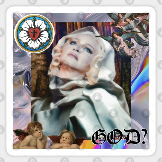 God? Sticker by DestroyMeDaddy